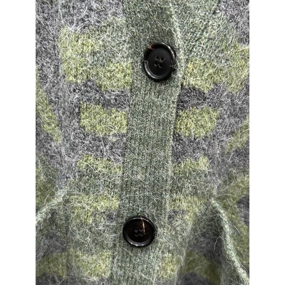 Rails Womens Runi Cardigan Sweater Button Front Wool Alpaca Blend Camo Green S - Picture 4 of 11